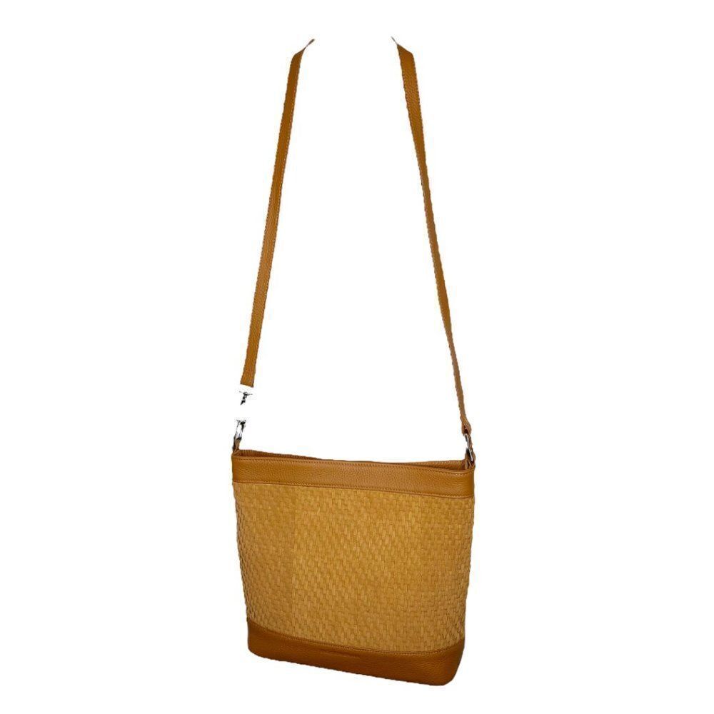 CHRISTOPHER KON Textured Crossbody in Cognac